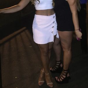 REBECCA MINKOFF PINK TIE UP SKORT